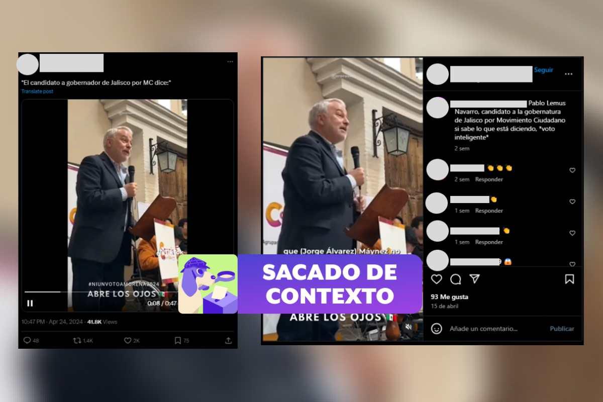 Video no muestra a Pablo Lemus llamando a votar por Xóchitl Gálvez