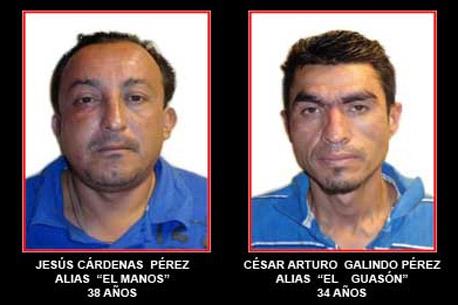 Presentan a dos presuntos asesinos del hijo de Sicilia