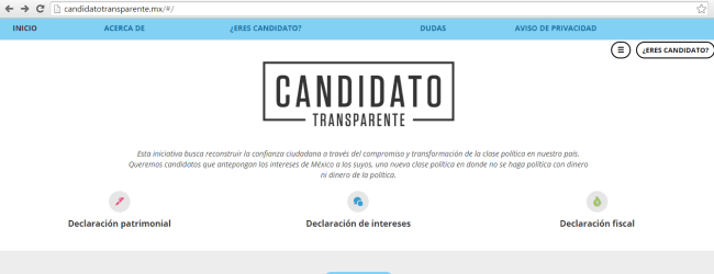 Menos de 1% de los candidatos a puestos de elección popular han hecho públicas sus declaraciones