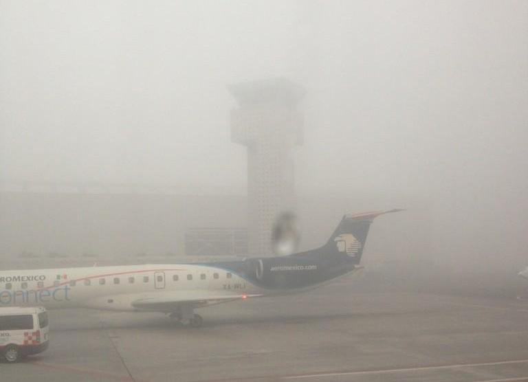 Aeropuerto del DF ya opera normalmente tras suspensión por niebla