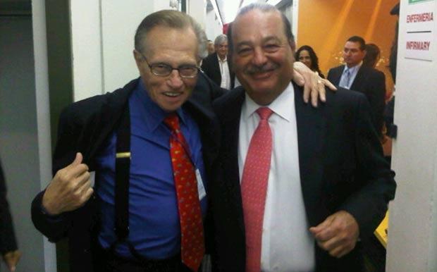 Larry King y Carlos Slim lanzarán proyecto online