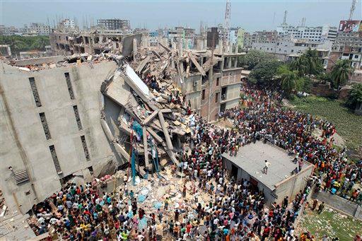 Aumentan a 610 los muertos por derrumbe de edificio en Bangladesh
