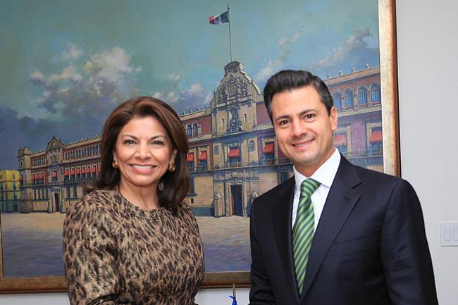 Peña Nieto se reúne con presidenta de Costa Rica