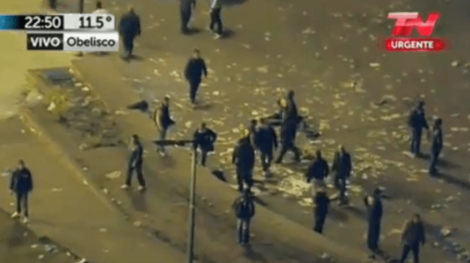 Protestas y disturbios en Argentina tras derrota en el Mundial