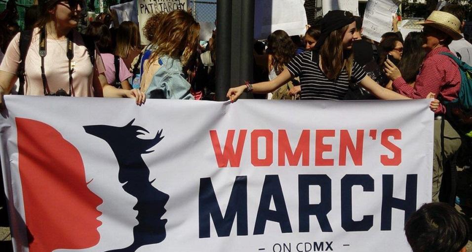 No queremos odio, basta de misoginia, le reclaman a Trump desde México en Marcha de las Mujeres