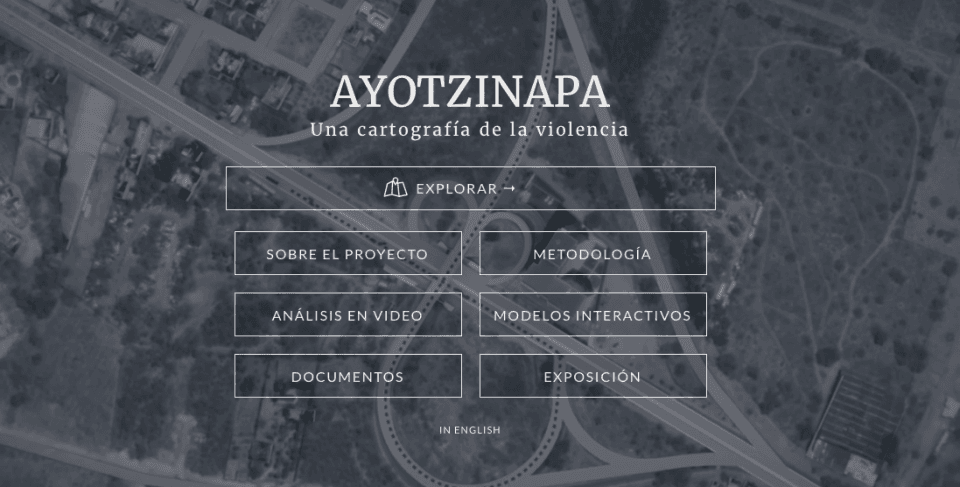 Cartografía de la violencia: muestran en 3D y video las distintas versiones del caso Ayotzinapa