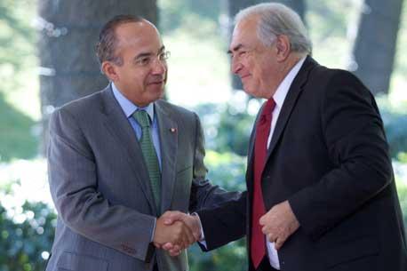 Calderón blinda la economía con 72 mil mdd del FMI