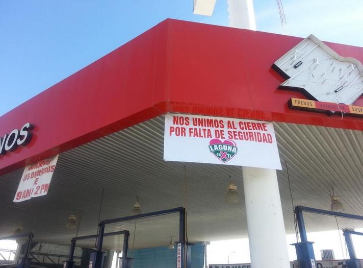 Comercios de Torreón protestan y “cierran” contra la inseguridad