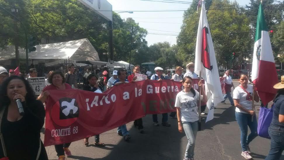 Marcha por los 44 años del “Halconazo” llega al Zócalo