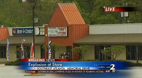 Estalla artefacto en Atlanta; no fue una bomba