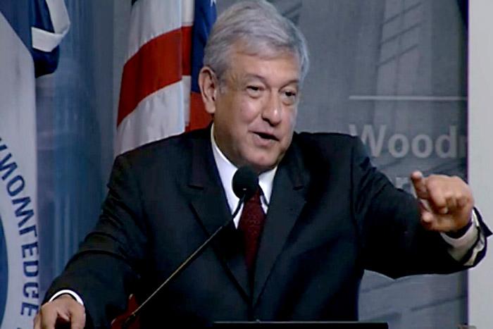 El discurso íntegro de López Obrador <br>en el Wilson International Center