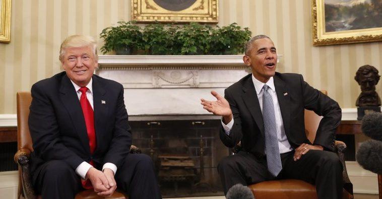 Tras los ataques, Trump y Obama hacen las paces en la Casa Blanca para iniciar la transición