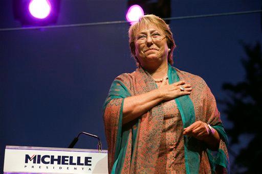 Bachelet gana elección presidencial en Chile