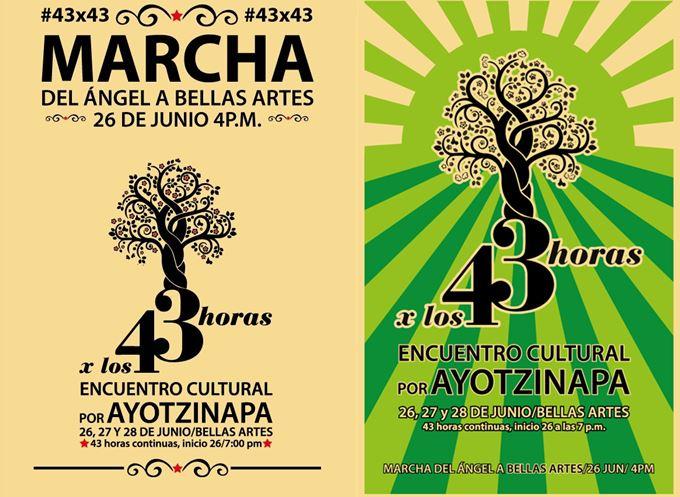 43 horas de arte por los normalistas de Ayotzinapa y contra el olvido