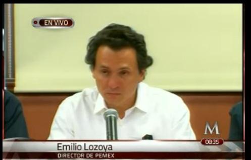 Conferencia de prensa de Emilio Lozoya, director de Pemex