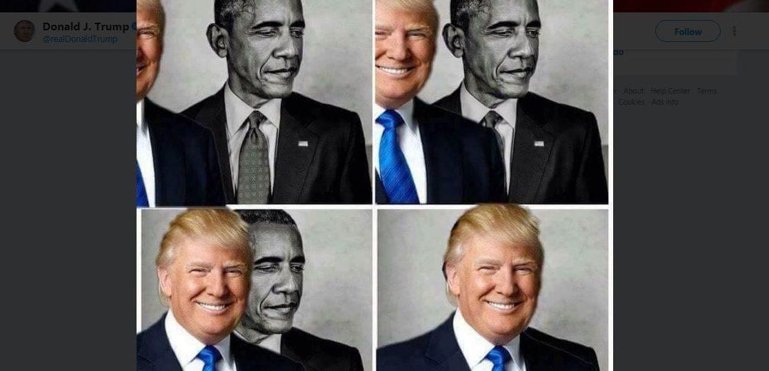 Trump aprovecha el eclipse y un meme para atacar a Obama en Twitter