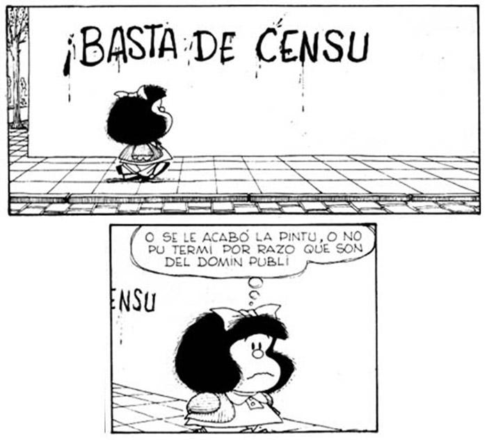 Festejando el cumpleaños no oficial de Mafalda