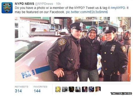 El error de la policía de NY en Twitter