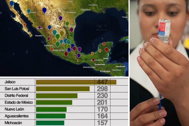 Mapa de la influenza en México: Suman 421 muertes