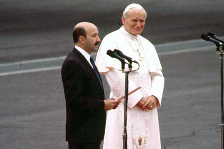 Juan Pablo II y los políticos mexicanos en imágenes