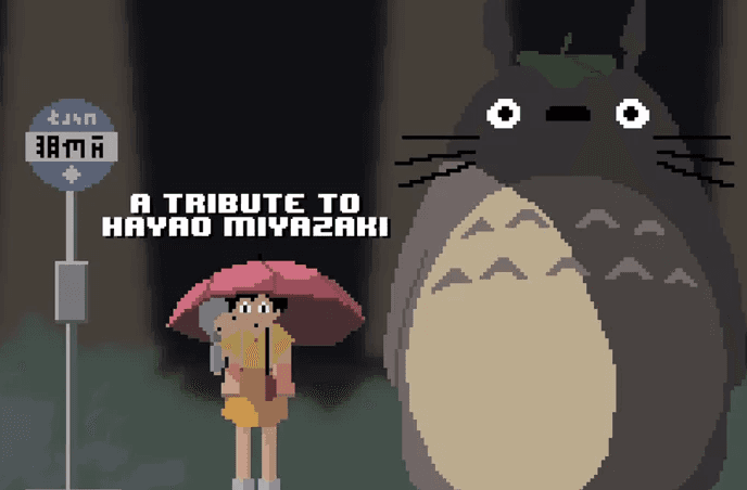 El mundo de Miyazaki en pixeles