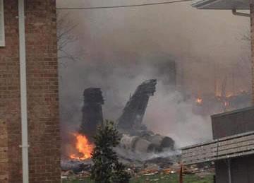 Accidente de avión militar deja seis heridos en Virginia