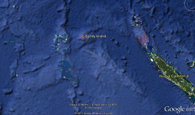 Sandy, la isla que sólo existe en Google Earth