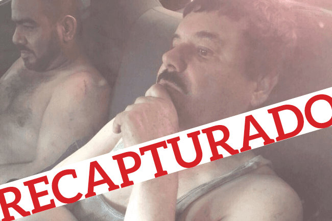Tras 6 meses de fuga, ‘el Chapo’ es recapturado en Sinaloa