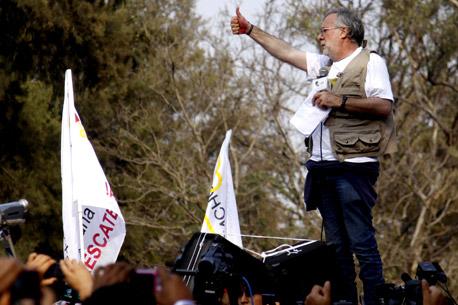 Las siete estampas de la marcha <br> en Cuernavaca