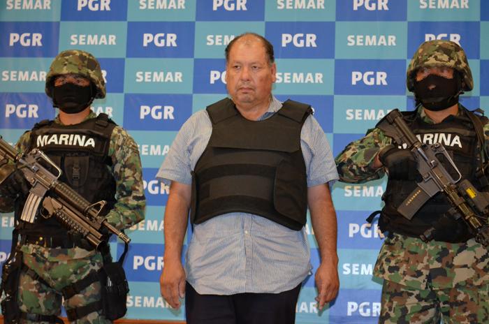 Presentan al presunto líder del cártel del Golfo, Mario Cárdenas Guillén