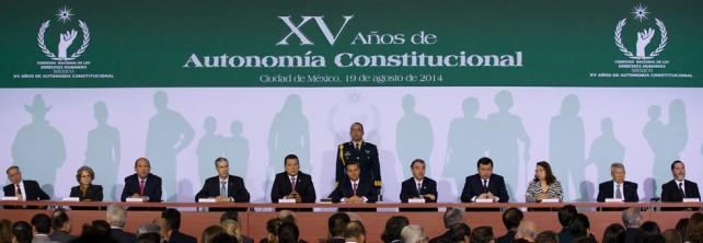 Conmemora Peña Nieto los 15 años de la autonomía constitucional de la CNDH