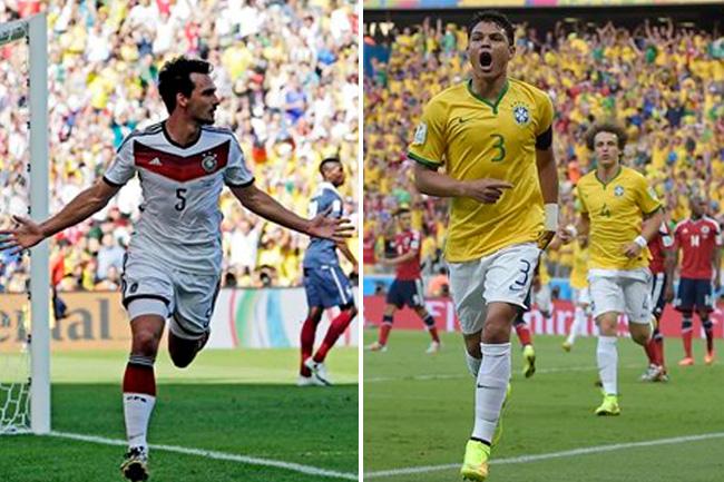 Brasil-Alemania: ya está lista la primera semifinal del Mundial