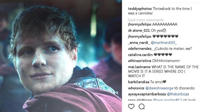 La comentada y popular aparición de Ed Sheeran en la serie Game of Thrones