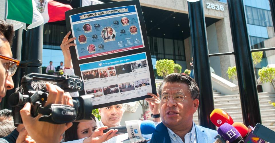 Morena denuncia al gobierno de Peña Nieto y del Edomex por presuntos delitos electorales