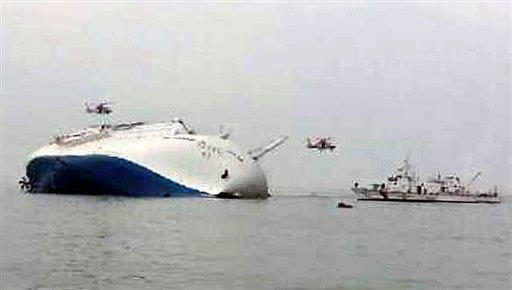 Suman 58 muertos en naufragio de barco coreano
