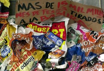 GDF quita más de 22 toneladas de propaganda electoral; busca reciclarla