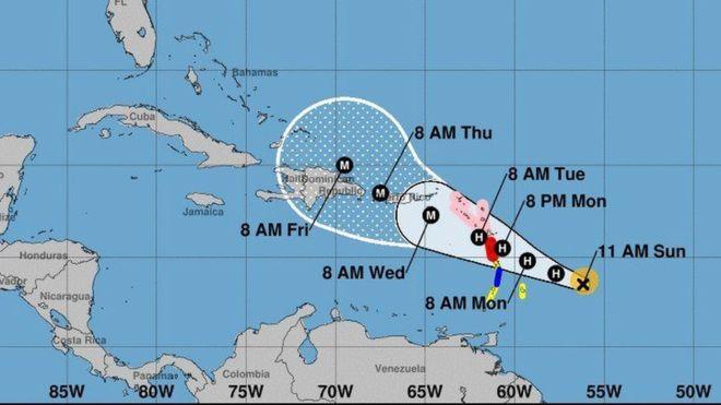 El huracán María se fortalece a categoría 3 y pone en alerta a Puerto Rico y otras islas del Caribe