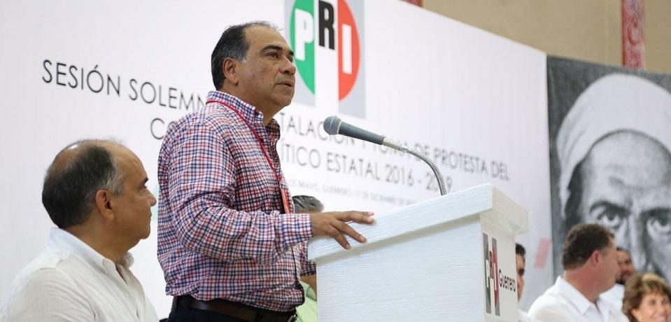 Astudillo pide a priistas en Guerrero apostar por la transparencia y el diálogo
