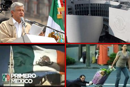 AMLO, el precandidato presidencial con mayor presencia mediática