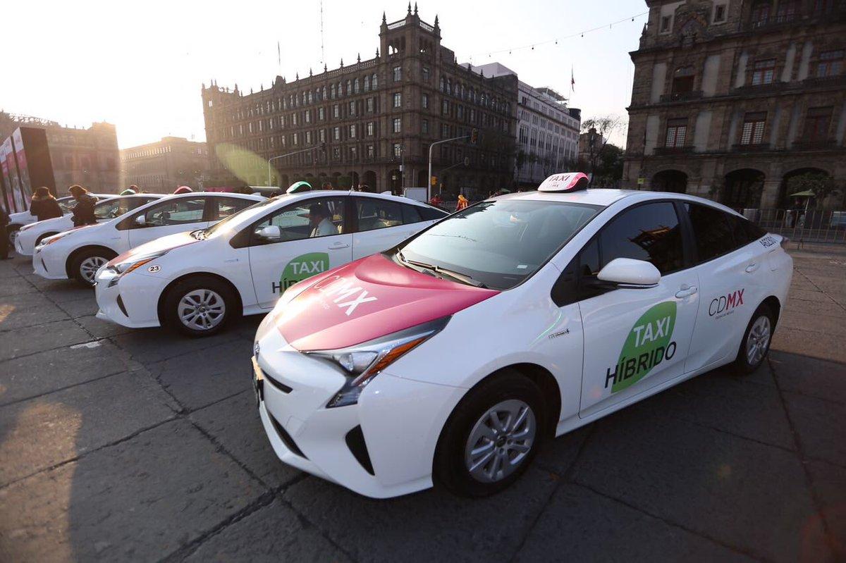 Prenden el taxímetro a 100 taxis híbridos en la Ciudad de México