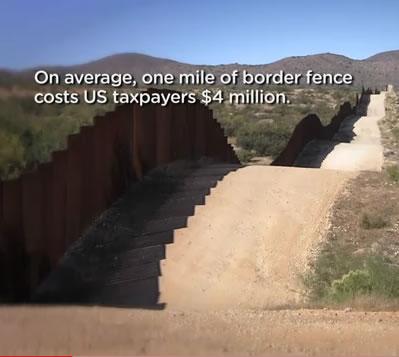 Cruzar el muro fronterizo en 18 segundos