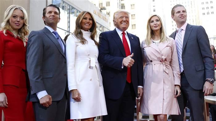 La familia al gobierno: tres hijos de Trump están en su equipo de transición