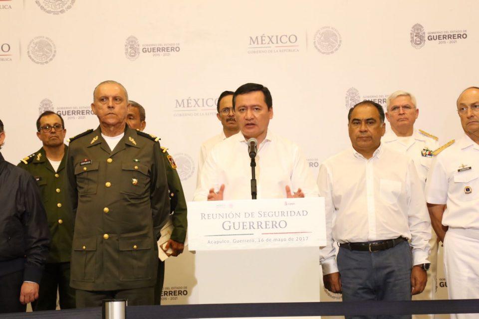 Mandan a mil soldados más a Guerrero; no se necesita un comisionado de seguridad: Osorio Chong