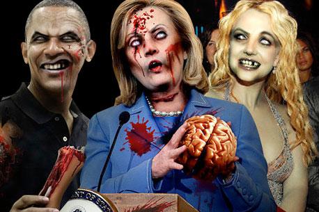 Políticos y celebridades <br>convertid@s en zombies