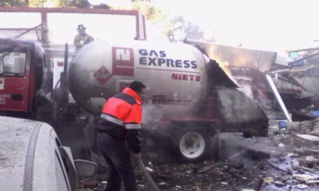 El momento de la explosión en el Hospital Materno Infantil en Cuajimalpa