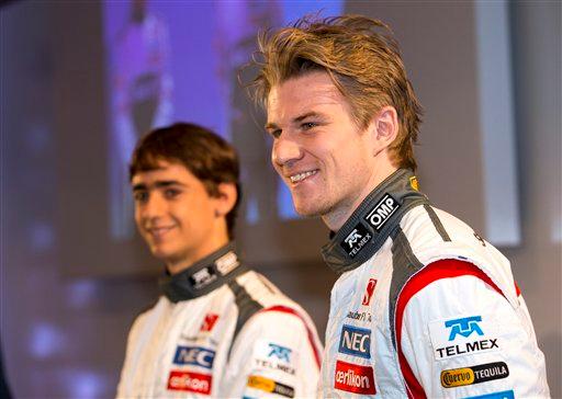 El mexicano Esteban Gutiérrez presenta su bólido Sauber