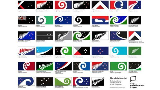 Los diseños de entre los que saldrá la bandera más joven del mundo