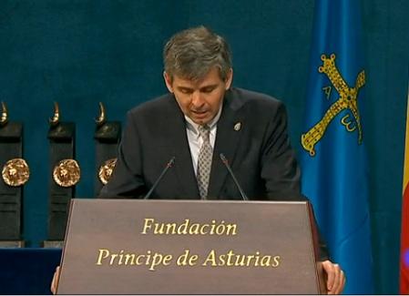 Discurso del mexicano al recibir el Premio Príncipe de Asturias