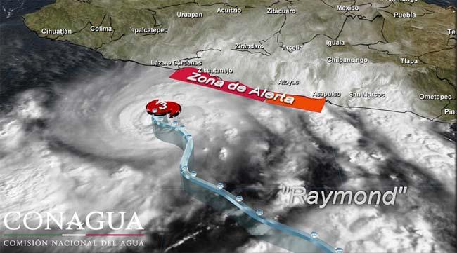 ‘Raymond’ puede aumentar de categoría: Conagua