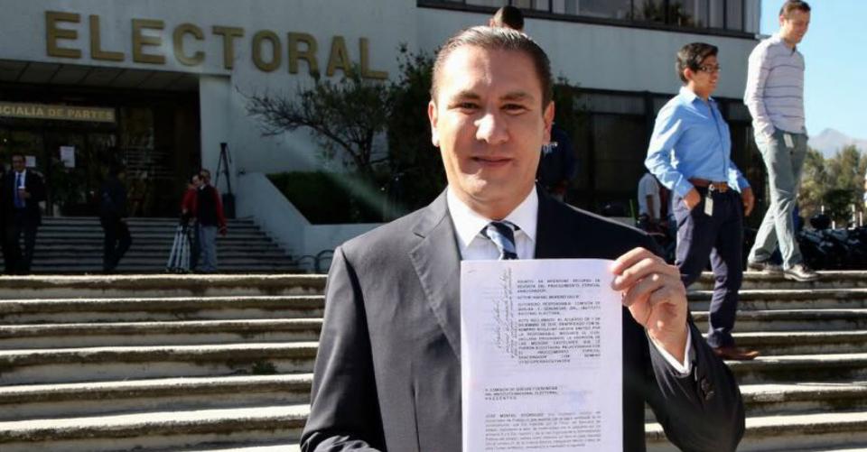 Moreno Valle impugna ante el Tribunal Electoral decisión del INE de prohibirle promocionarse